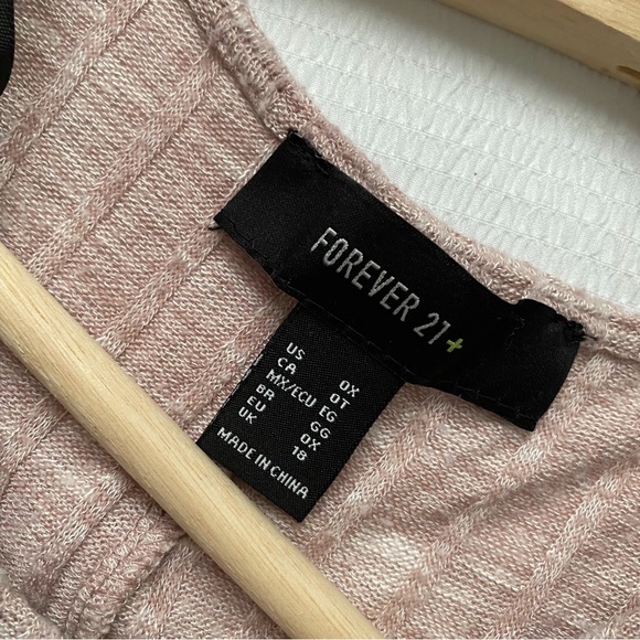 Pink Ribbed Drawstring Side Lantern Sleeve Crop Top - Picture 3 of 8